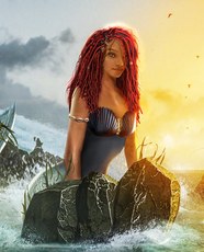 Artista BossLogic postou em sua conta no Twitter uma ilustração gráfica de como ele imagina Halle Bailey como Ariel.