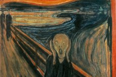 Recorte da obra "O Grito" (Skrik, 1893), do norueguês Edvard Munch