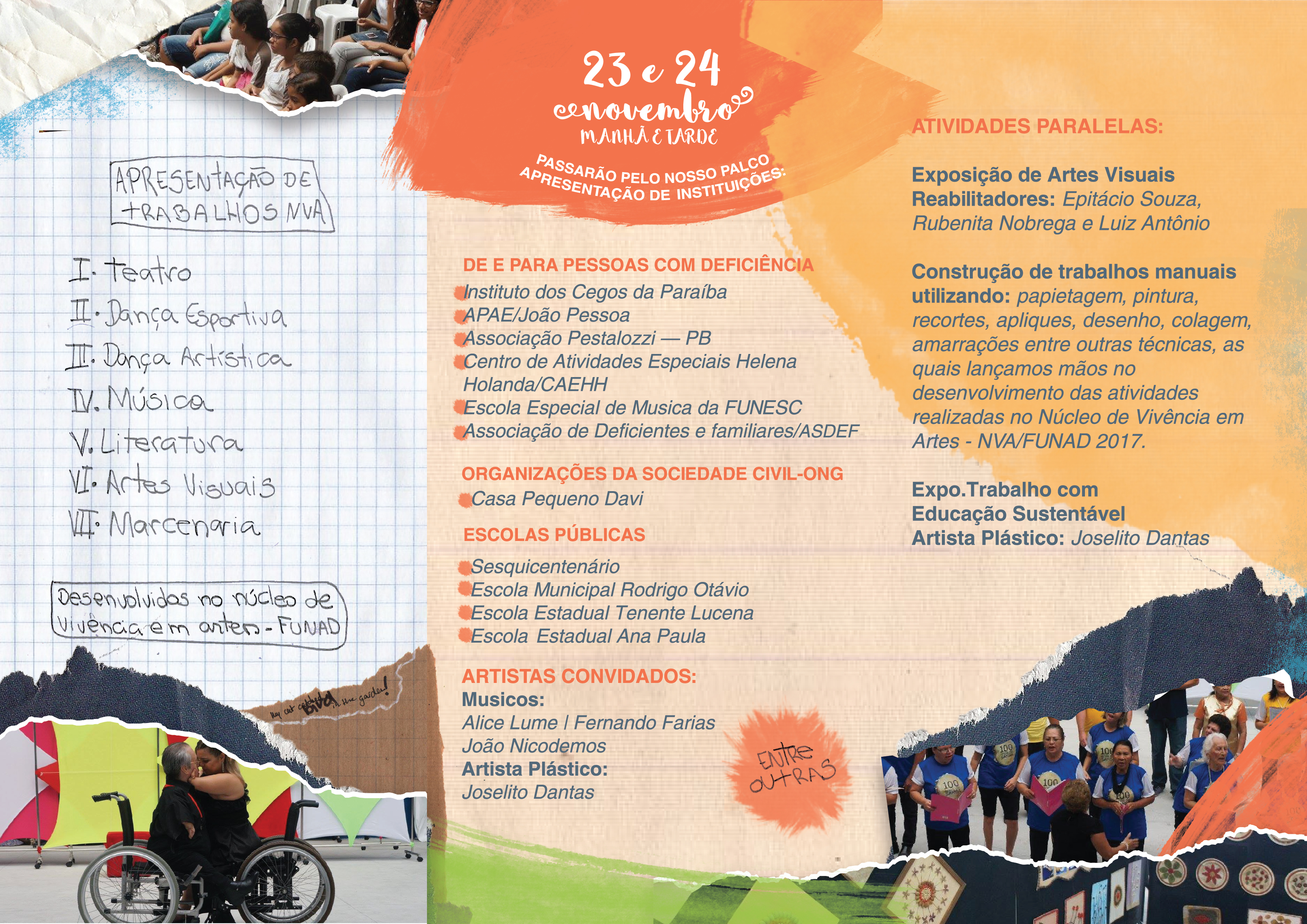 folder feira de arte inclusiva