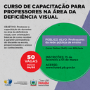 Curso de Capacitação para área Deficiência Visual 2021 Curso de Capacitação para área Deficiência Visual 2021