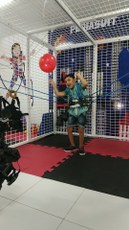 Usuário no atendimento do Pediasuit