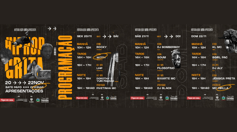 Programação do Hip Hop Grita!