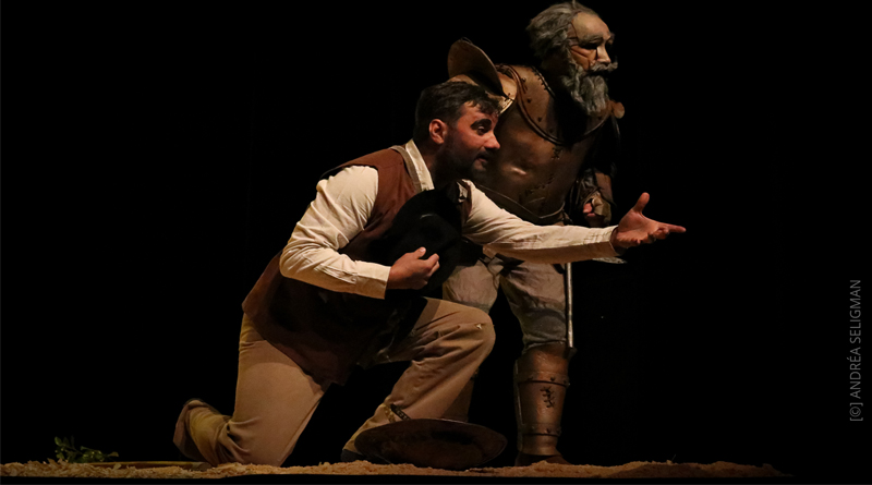 Cena do espetáculo Dom Quixote