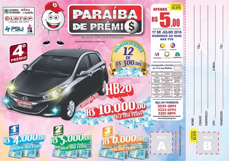 BILHETE PARAÍBA DE PRÊMIOS SORTEIO 17/07/2016.jpg