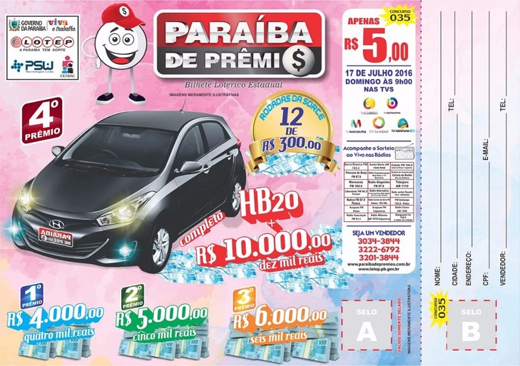 BILHETE PARAÍBA DE PRÊMIOS SORTEIO 17/07/2016.jpg