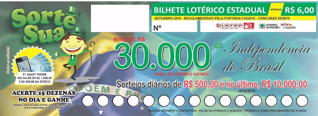 BILHETE SETEMBRO 2016