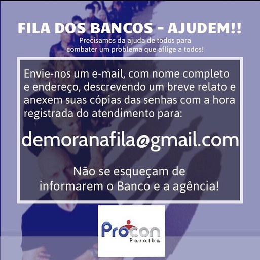 Campanha fila nos bancos