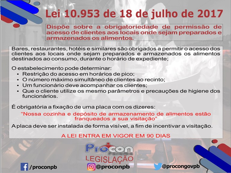 Consumidores terão acesso a cozinha de restaurantes