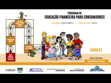 Produtos e serviços financeiros, orçamento doméstico e planejamento financeiro compõem a ementa.