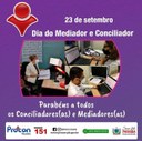 Parabéns Mediador, 23 de setembro é o seu dia! Parabéns Mediador, 23 de setembro é o seu dia!