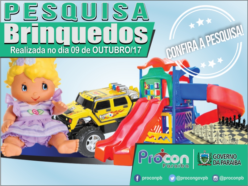 Preços de brinquedos diferem R$ 130 e variam até 225,06% na semana do dia das crianças em João Pessoa e Cabedelo