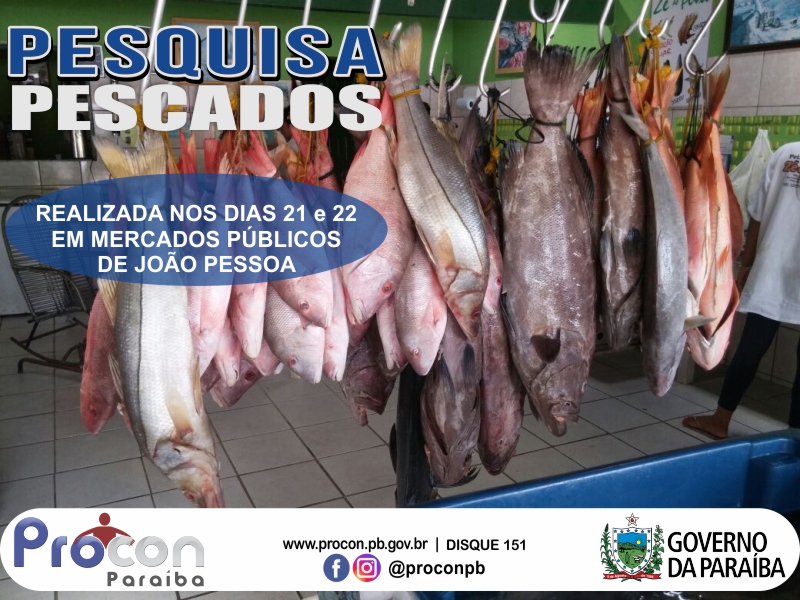 Preços do quilo do peixe variam até 120% em mercados públicos de João Pessoa