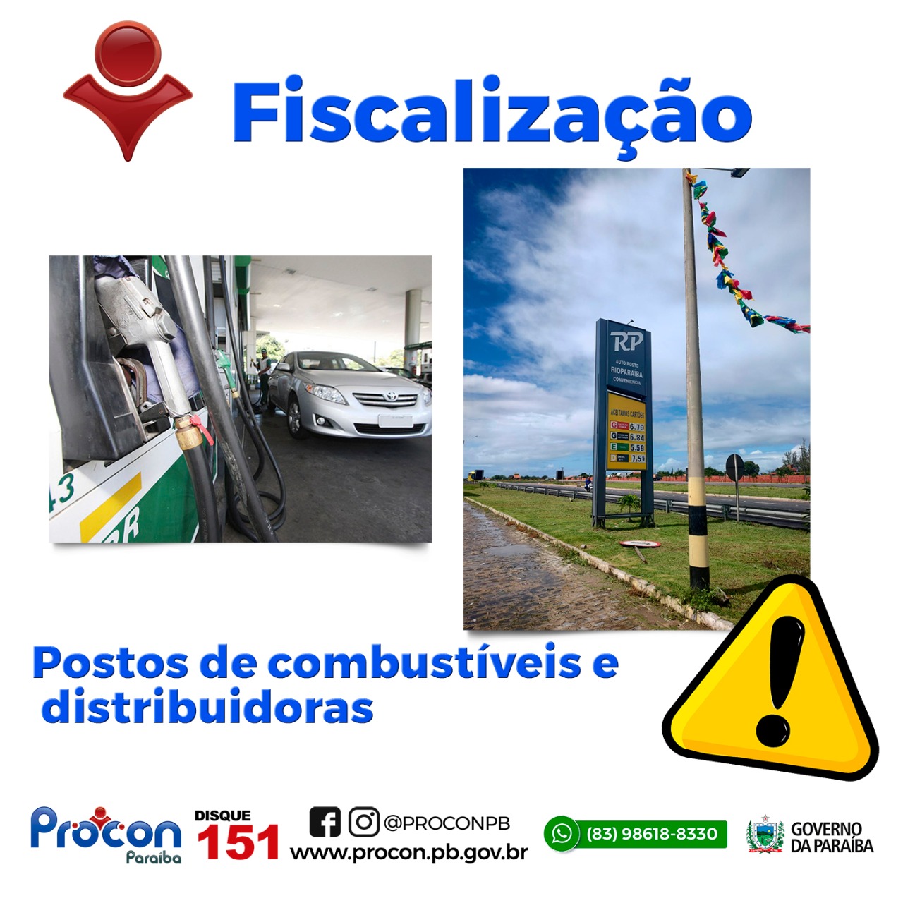 Procon Estadual da Paraíba realiza fiscalização em postos e distribuidoras de combustíveis