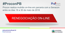 Procon PB Mutirão on-line Procon PB Mutirão on-line