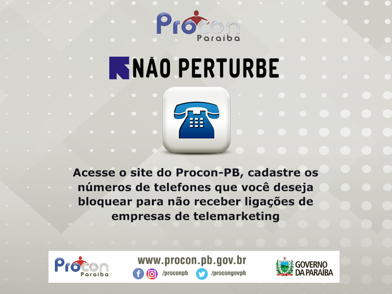 Procon-PB disponibiliza ferramenta online que bloqueia ligações de telemarketing