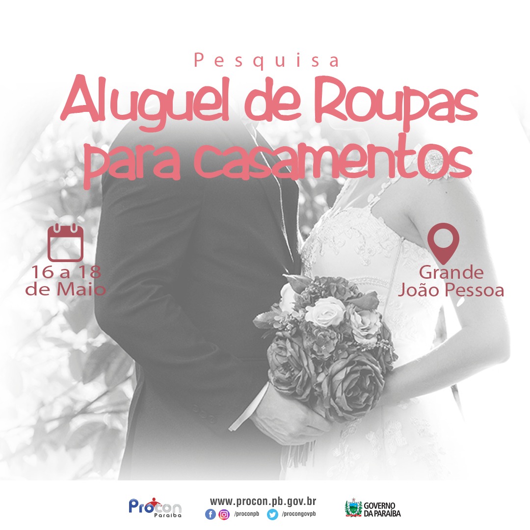 Pesquisa de Aluguel de roupas