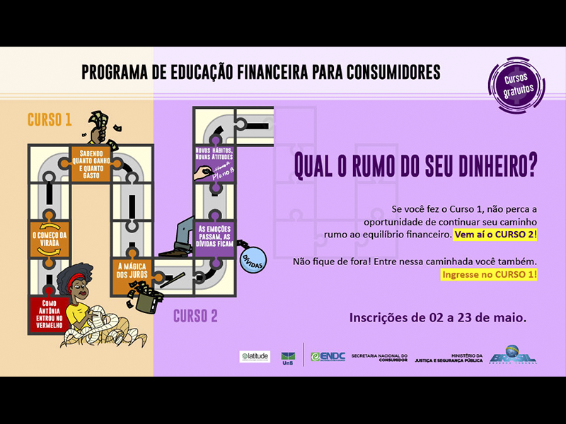 Banner curso educação para o consumo - maio/2017