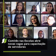 Comitês nas Escolas abre novas vagas para capacitação de servidores