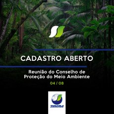 Copam abre cadastro para reunião do dia 04 de agosto
