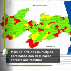 Mais de 77% dos municípios paraibanos dão destinação correta aos resíduos