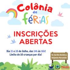 Sudema abre inscrições para colônia de férias