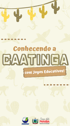 Sudema divulga jogos educativos sobre a Caatinga